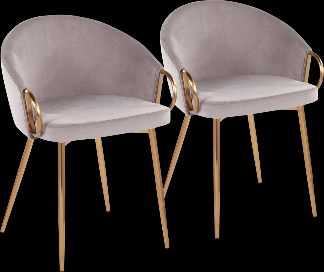 Stumberg III Gray Dining Chair, Set of 2 - Thumbnail - Image 1