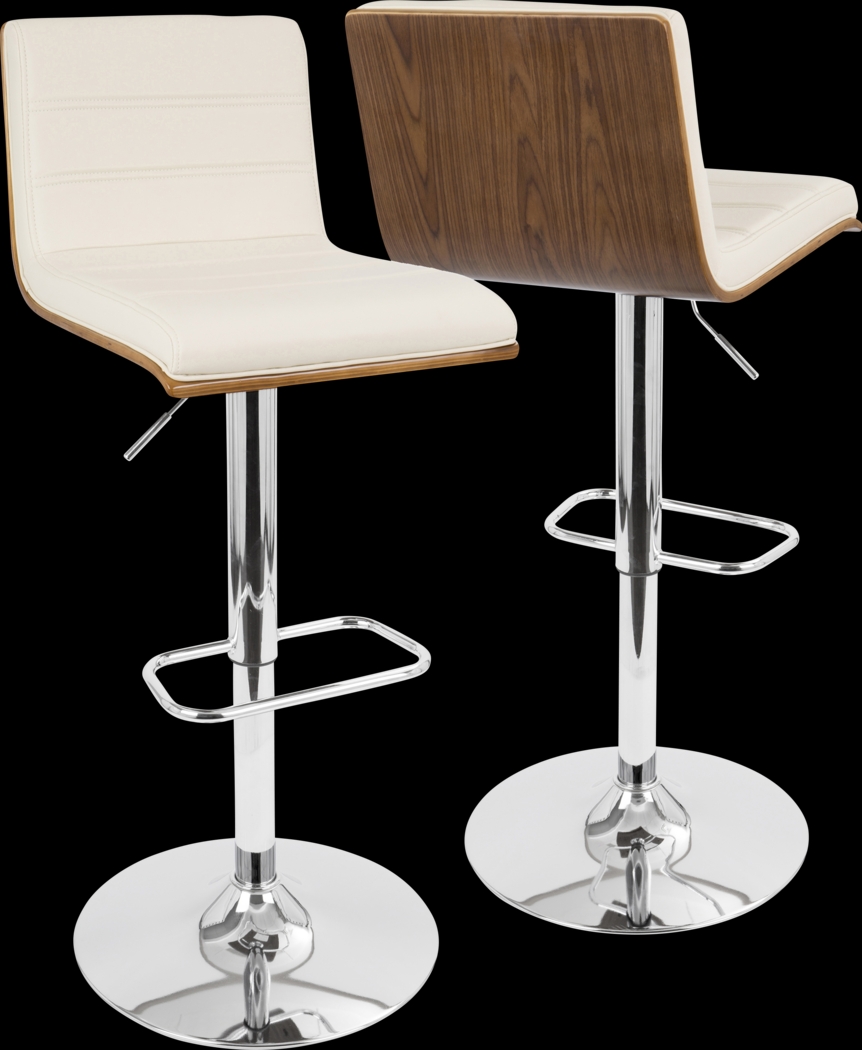Sturfield Cream Adjustable Barstool, Set of 2 - Thumbnail - Image 6