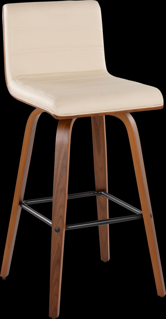 Sturfield II Cream Swivel Barstool, Set of 2 - Thumbnail - Image 3