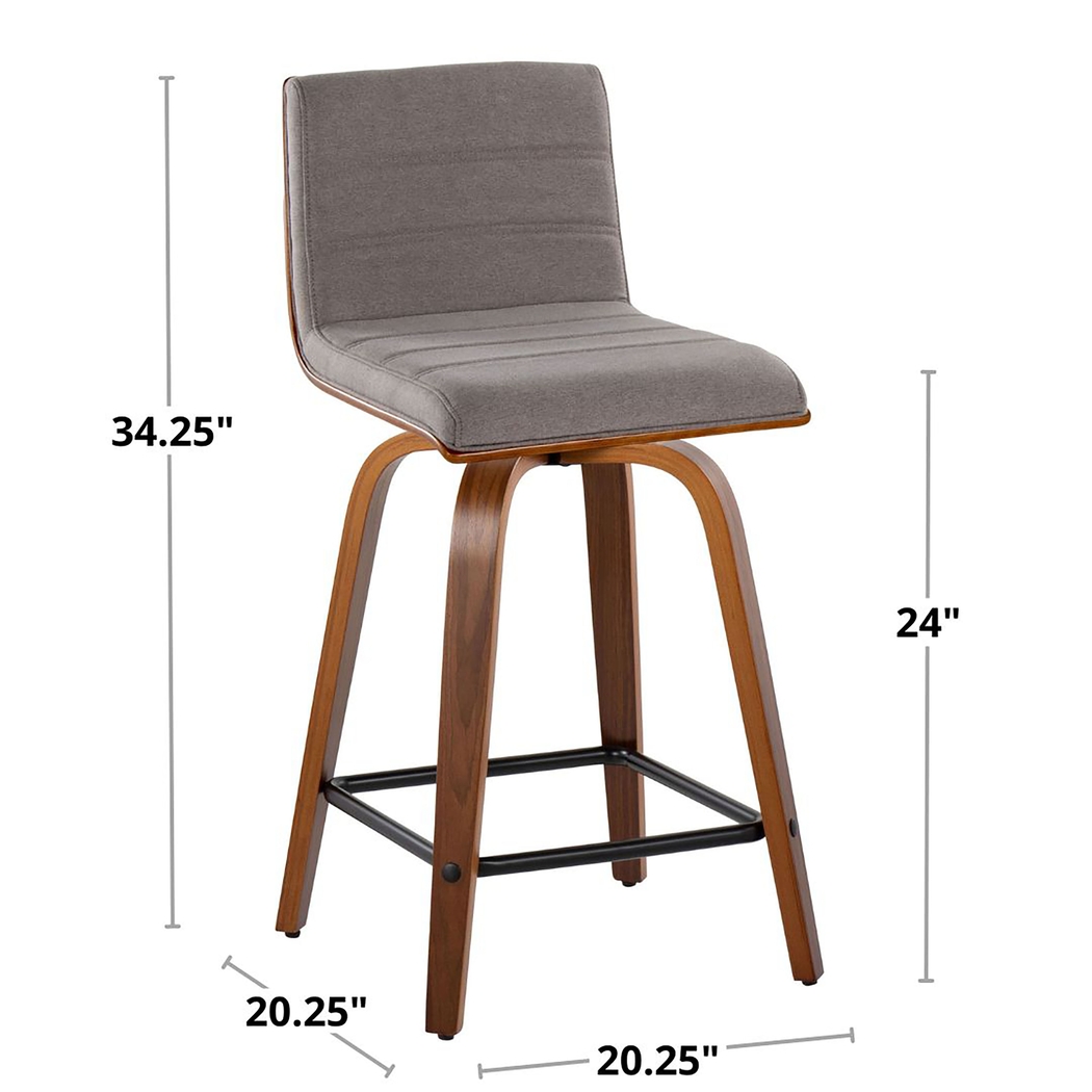 Sturfield II Gray Swivel Counter Height Stool, Set of 2 - Thumbnail - Image 12