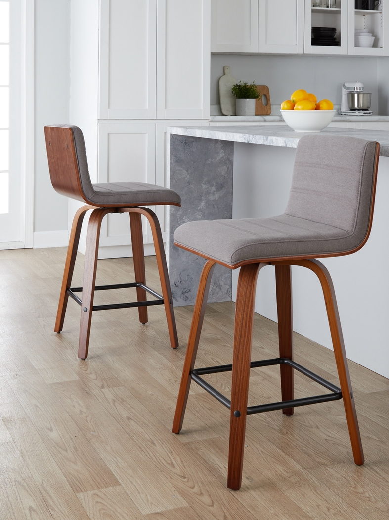 Sturfield III Gray Swivel Counter Height Stool, Set of 2 - Thumbnail - Image 8