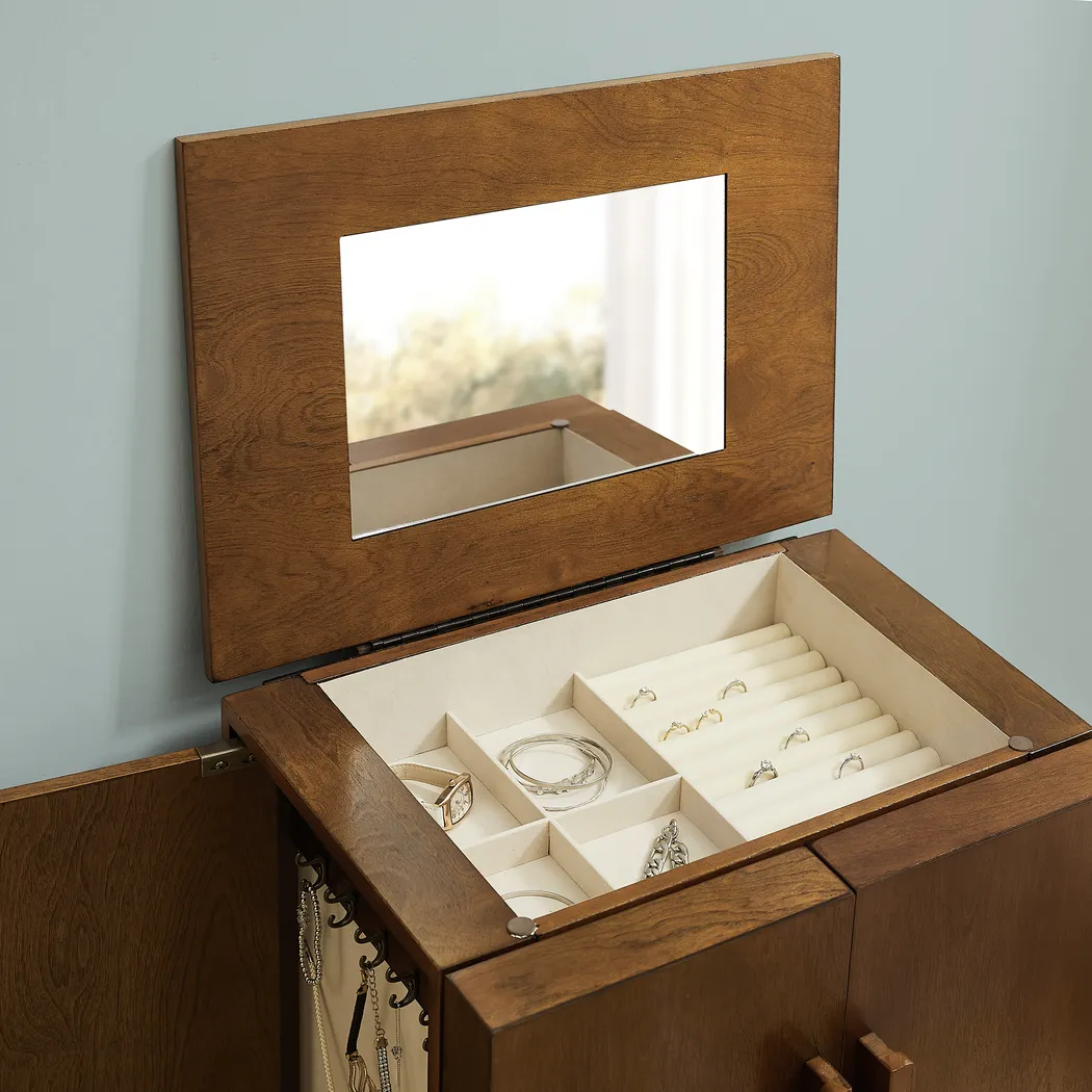 Suari Brown Jewelry Armoire - Thumbnail - Image 11