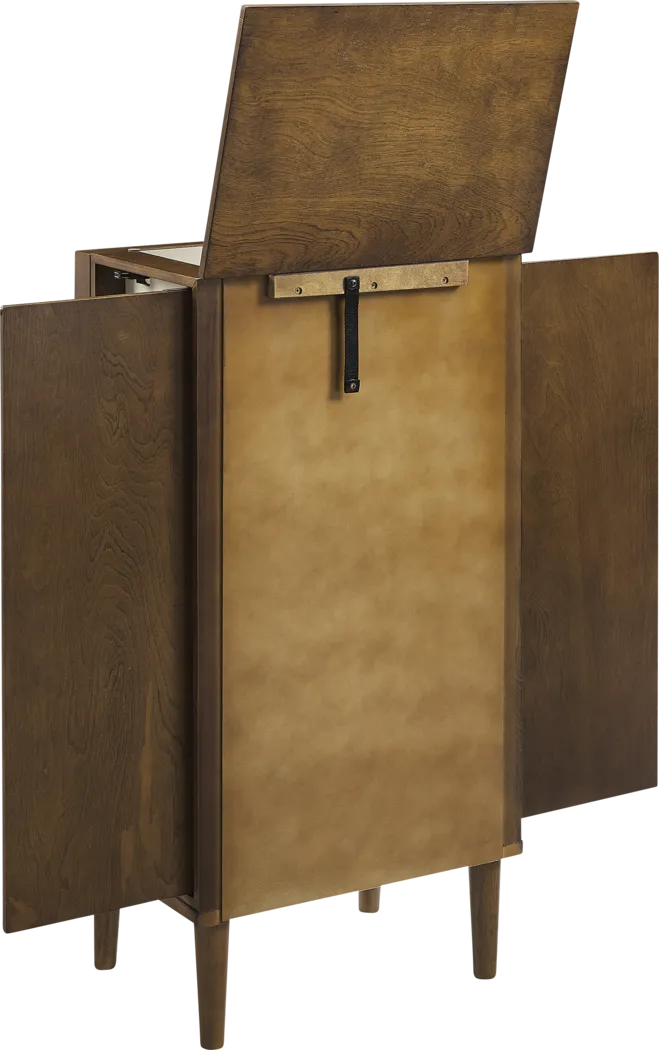 Suari Brown Jewelry Armoire - Thumbnail - Image 5