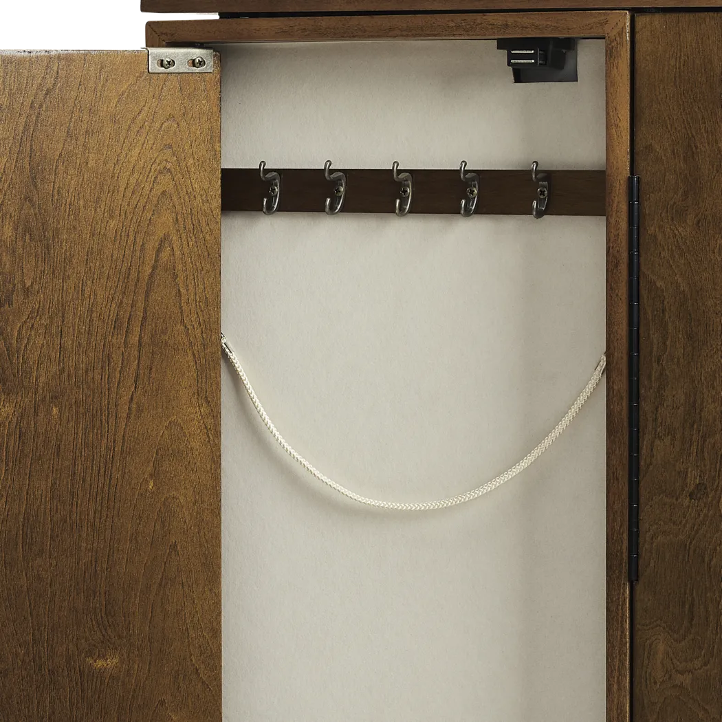Suari Brown Jewelry Armoire - Thumbnail - Image 8