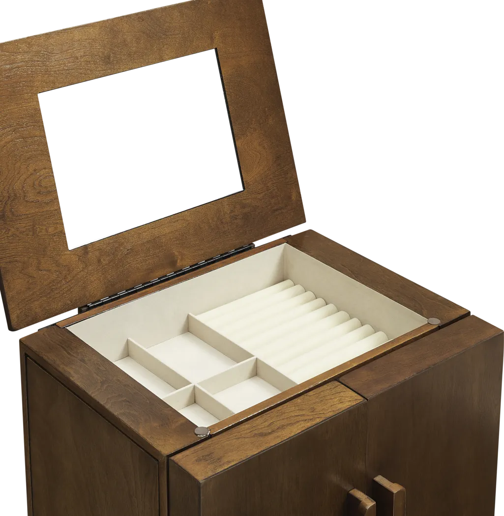 Suari Brown Jewelry Armoire - Thumbnail - Image 10