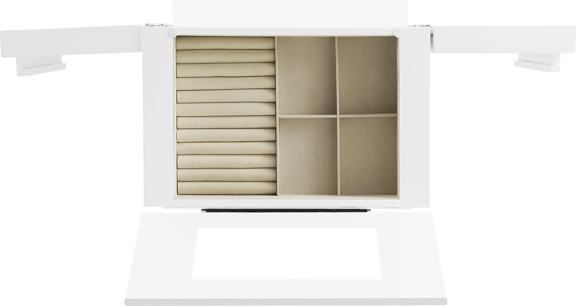 Suari White Jewelry Armoire - Thumbnail - Image 13