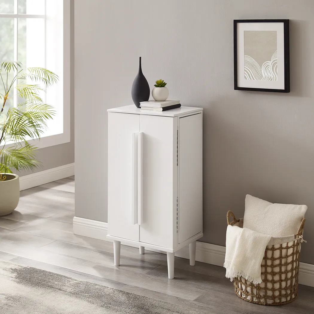 Suari White Jewelry Armoire - Thumbnail - Image 3