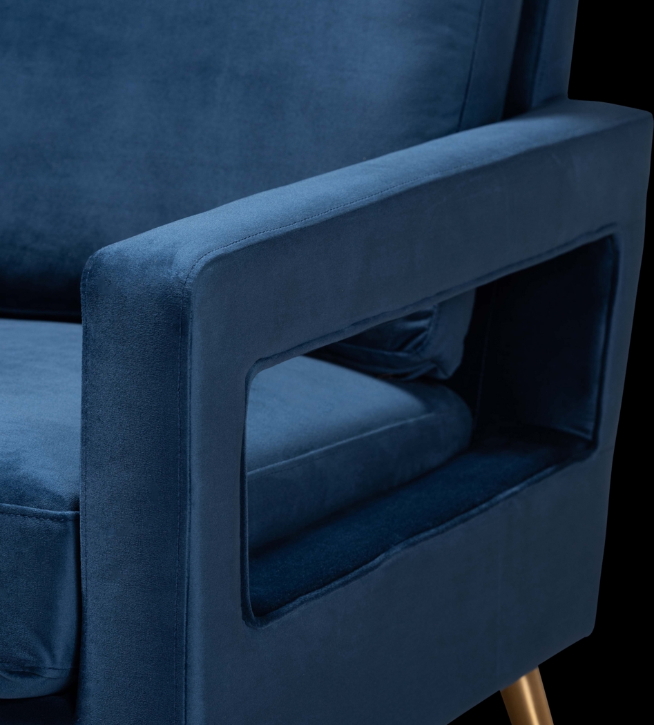 Sugarberry Blue Accent Chair - Thumbnail - Image 5
