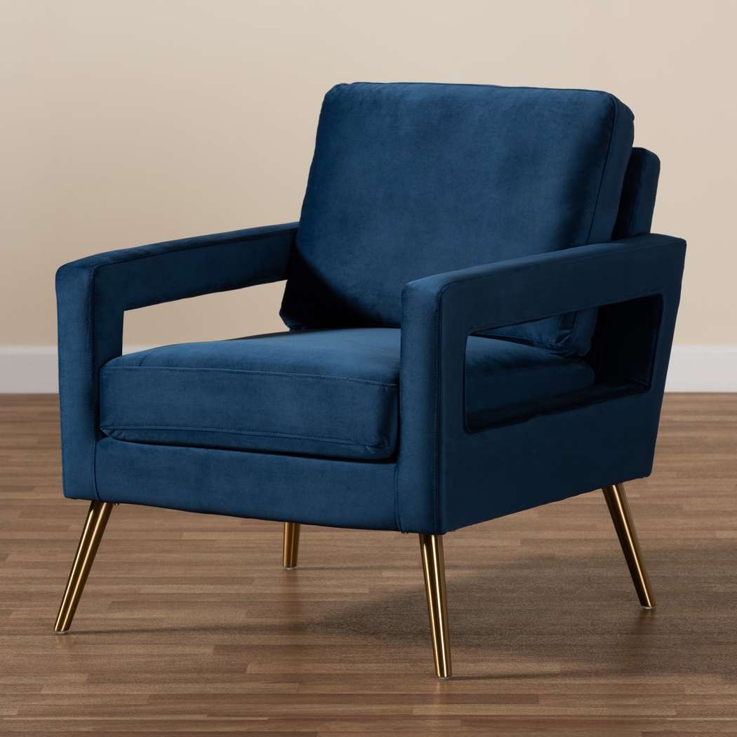 Sugarberry Blue Accent Chair - Thumbnail - Image 8