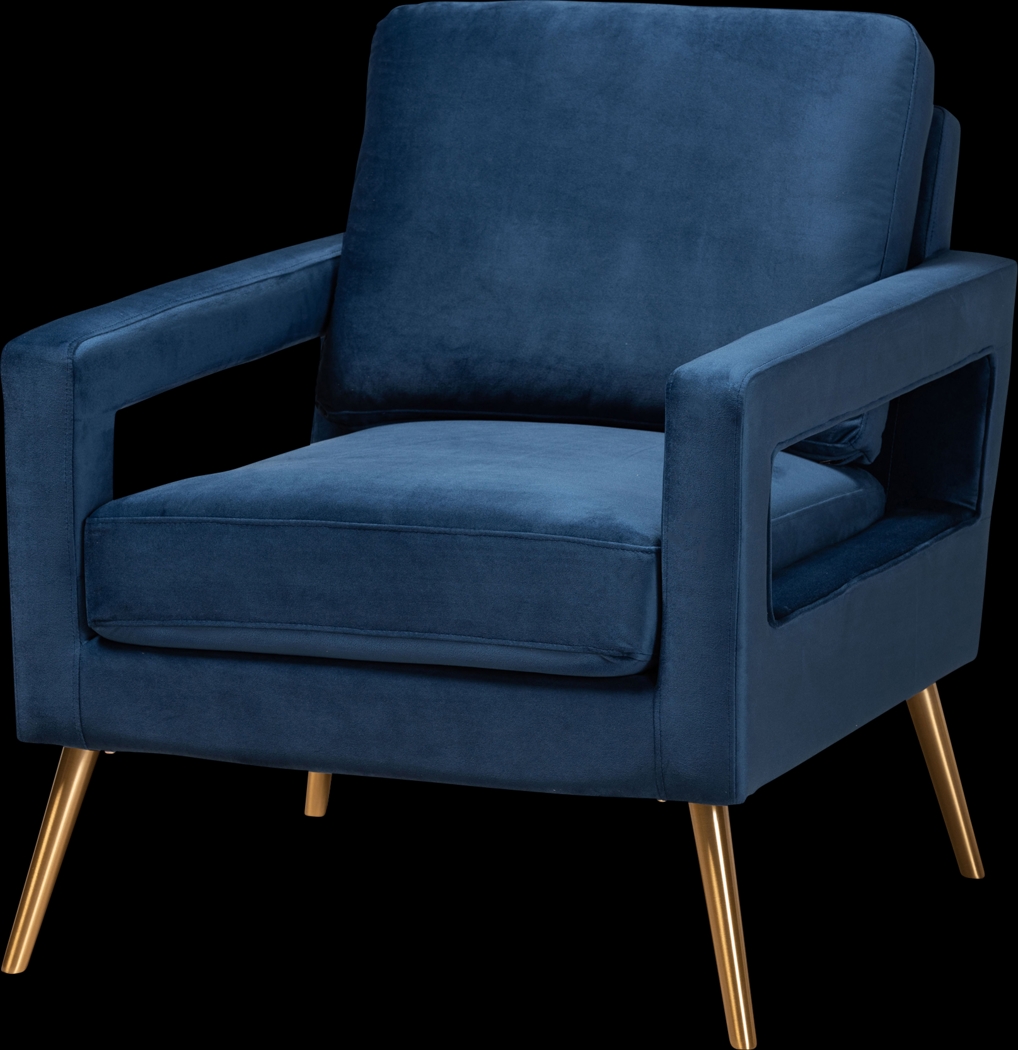 Sugarberry Blue Accent Chair - Thumbnail - Image 1