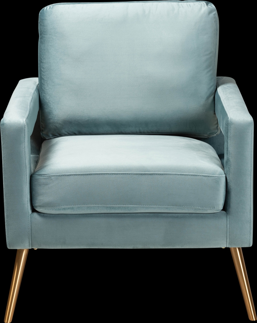 Sugarberry Light Blue Accent Chair - Thumbnail - Image 2