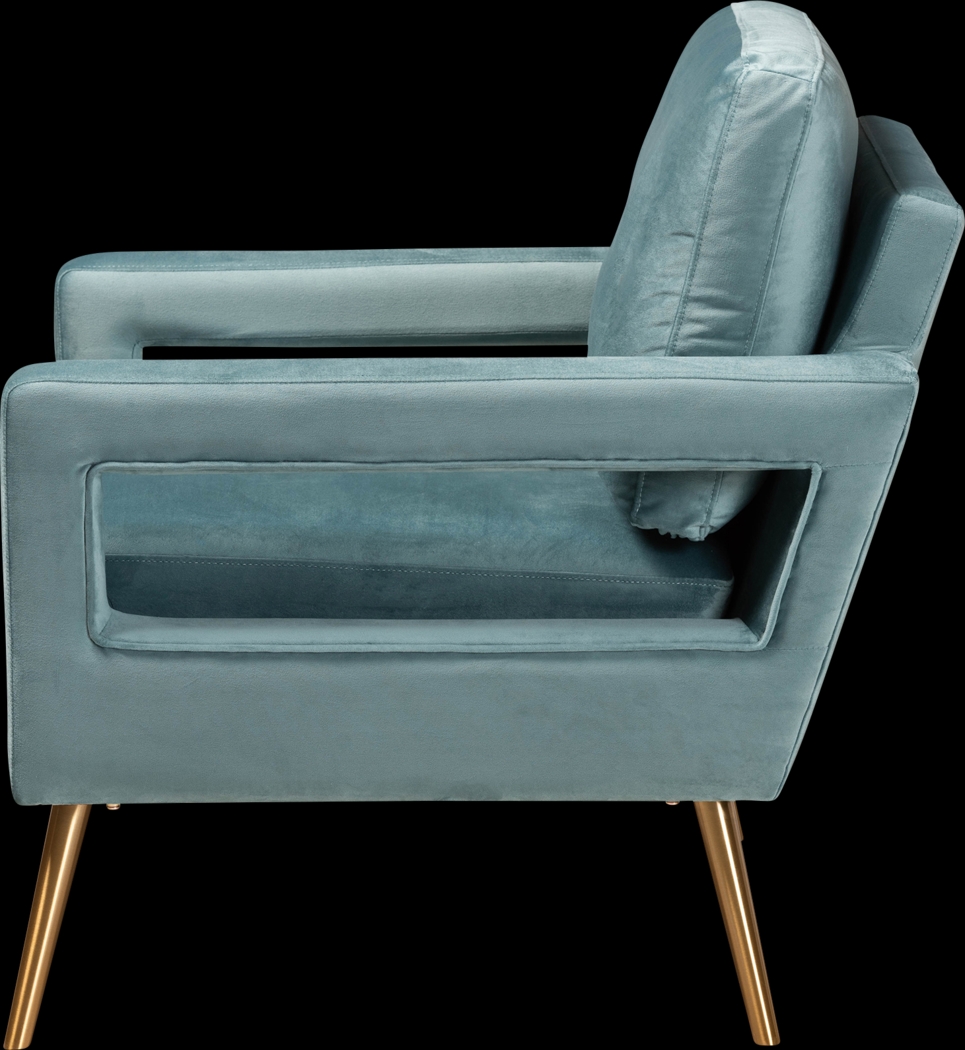Sugarberry Light Blue Accent Chair - Thumbnail - Image 3