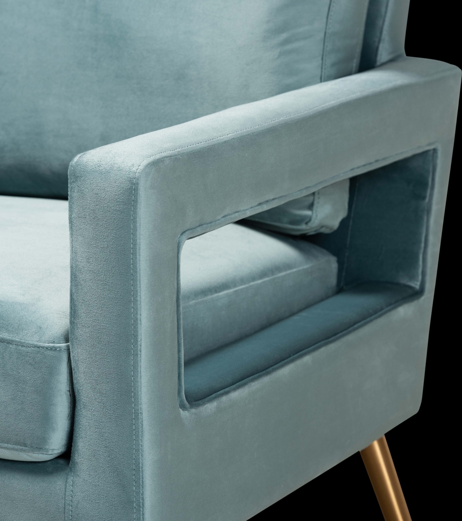 Sugarberry Light Blue Accent Chair - Thumbnail - Image 5
