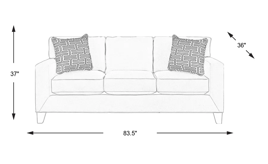 Dimension Image. Please refer to the Dimension Tab on this page for dimension details.