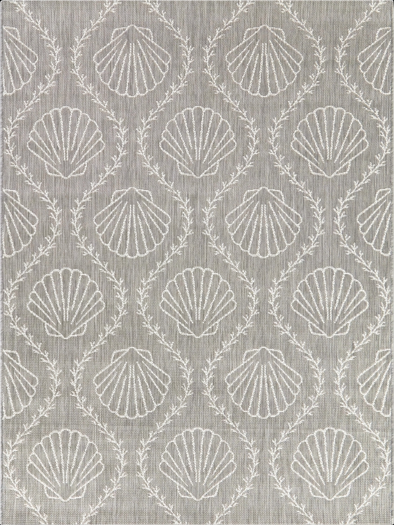 Sullivan Light Gray 5'3 x 7' Indoor/Outdoor Rug - Thumbnail - Image 1