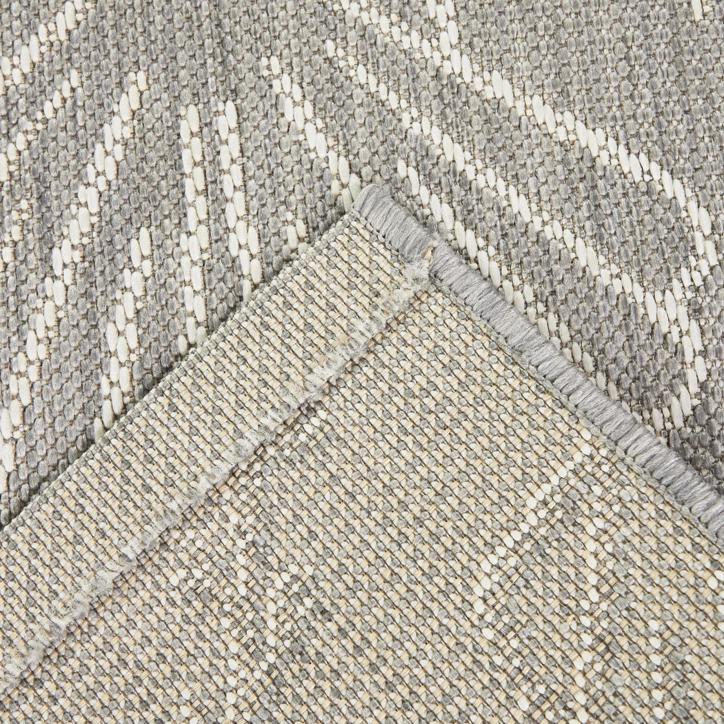 Sullivan Light Gray 7'10 x 10' Indoor/Outdoor Rug - Thumbnail - Image 2