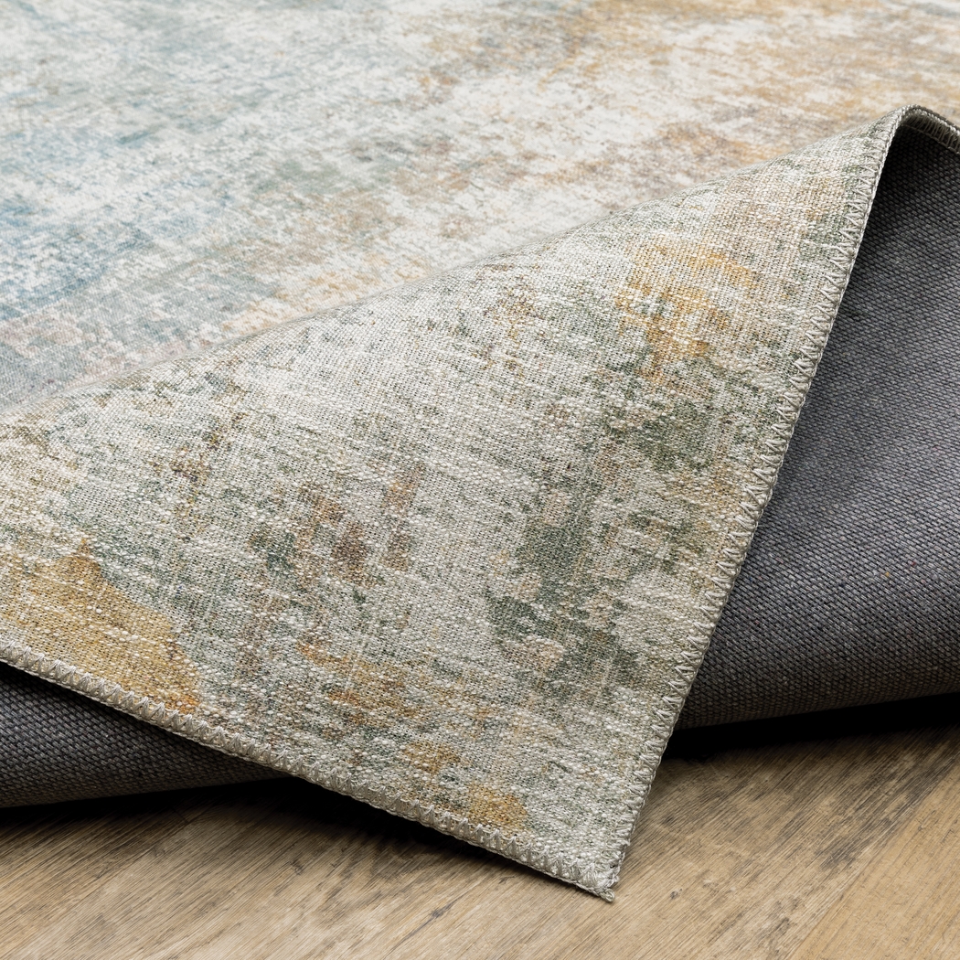 Sulya Yellow 7'7 x 10'1 Rug - Thumbnail - Image 8