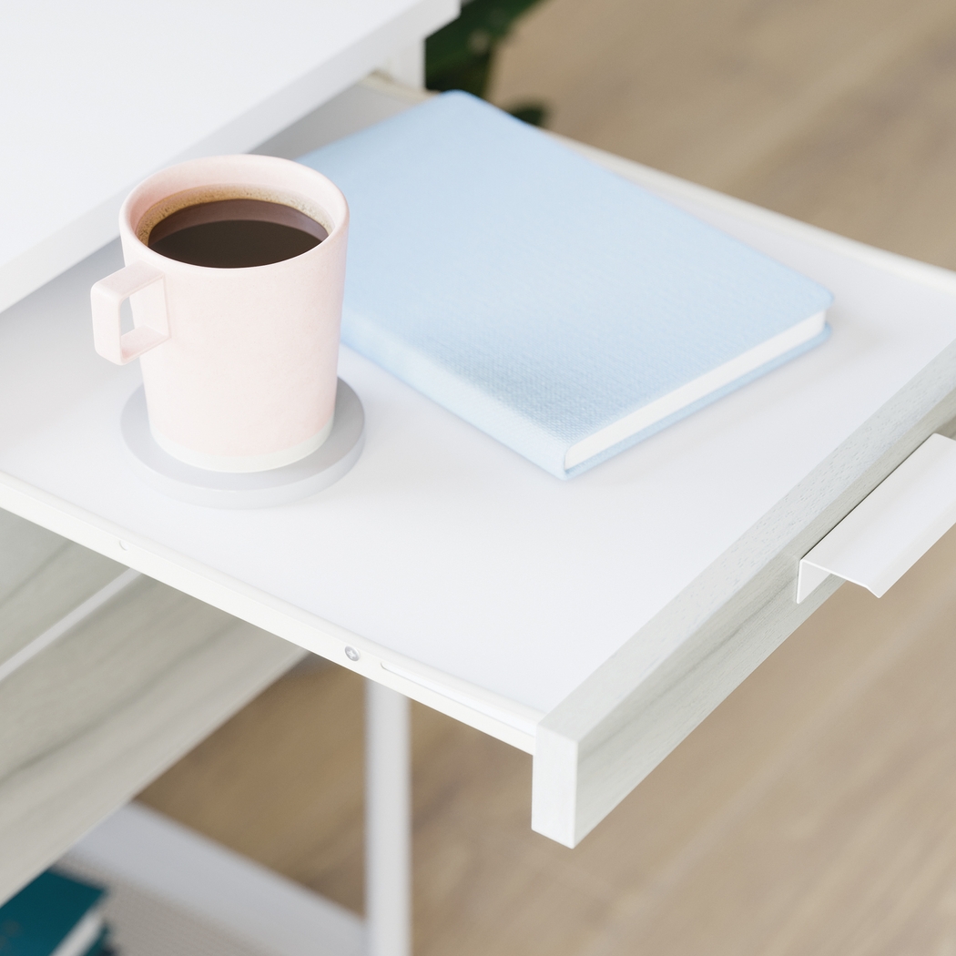 Sumae White Nightstand - Thumbnail - Image 3