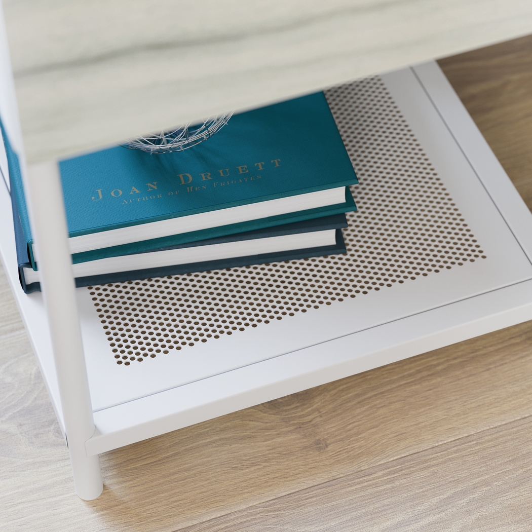 Sumae White Nightstand - Thumbnail - Image 4