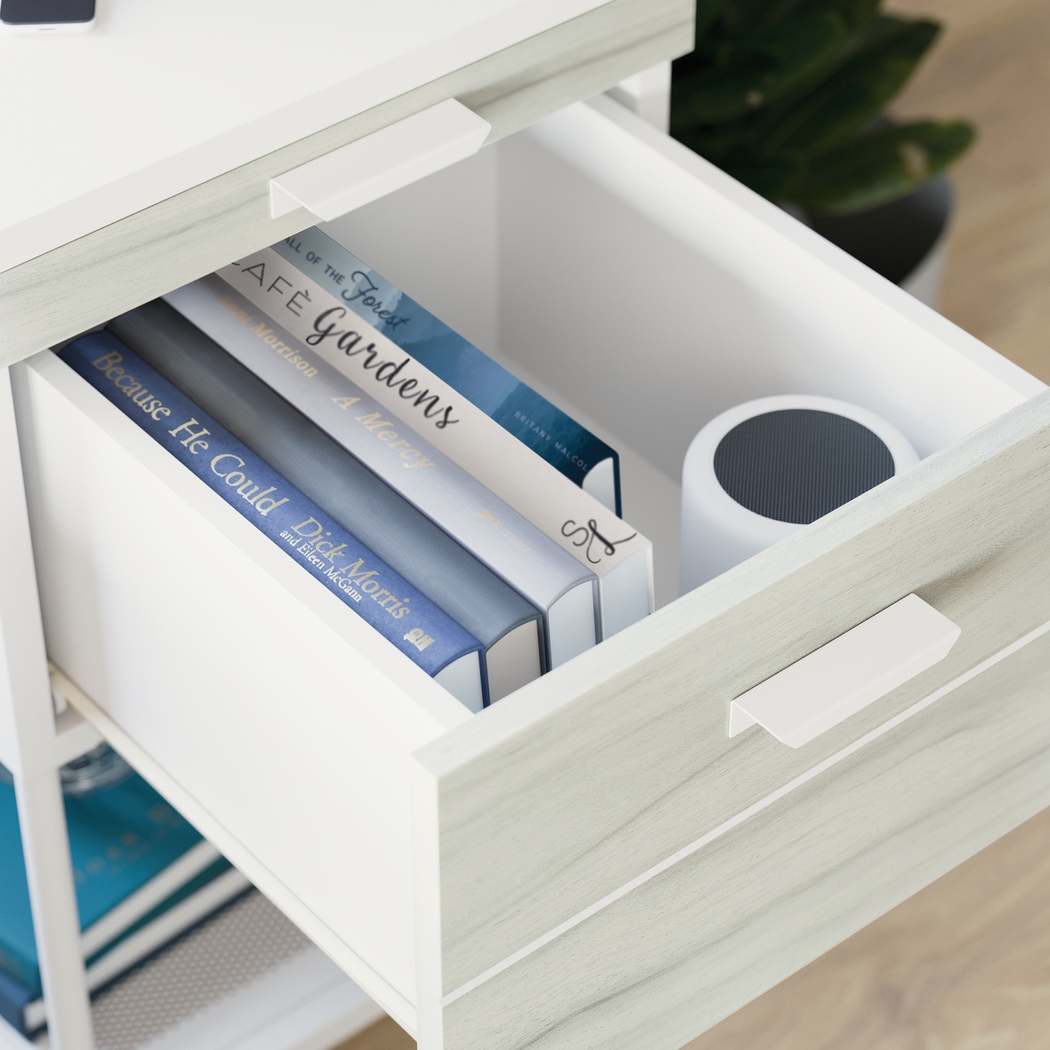 Sumae White Nightstand - Thumbnail - Image 5