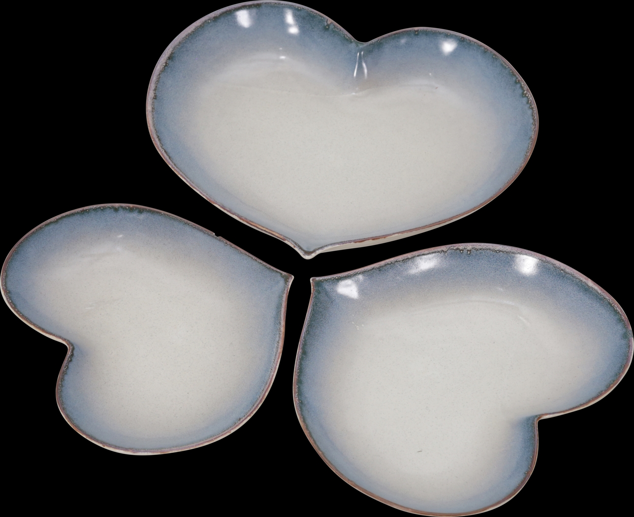 Sumerfern Blue Decorative Plate, Set of 3 - Thumbnail - Image 1