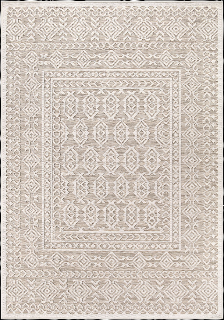 Sumiton Beige 5'3 x 7'6 Rug - Thumbnail - Image 1
