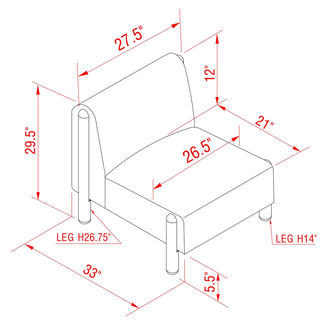 Sumiza Off-White Accent Chair - Thumbnail - Image 4