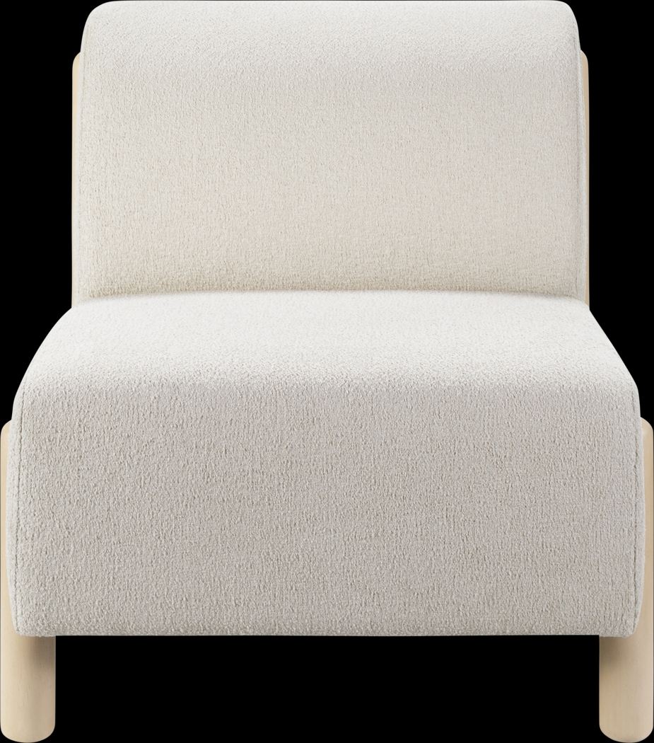 Sumiza White Accent Chair - Thumbnail - Image 3