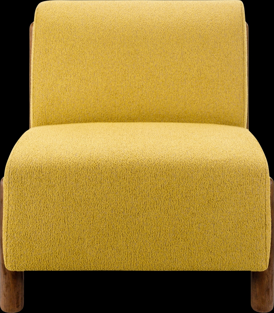 Sumiza Yellow Accent Chair - Thumbnail - Image 3