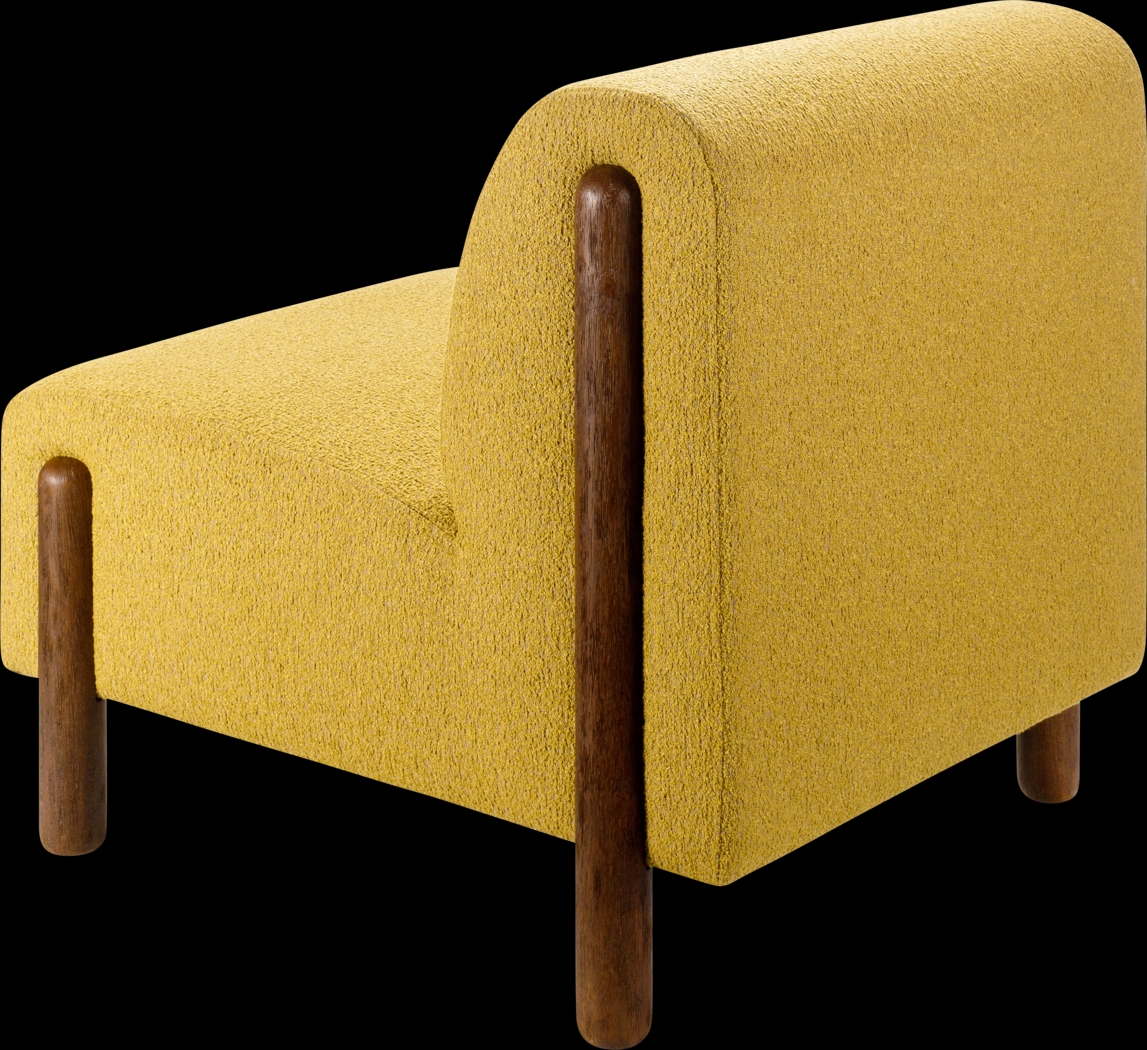 Sumiza Yellow Accent Chair - Thumbnail - Image 5