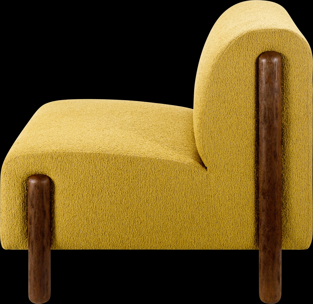 Sumiza Yellow Accent Chair - Thumbnail - Image 6