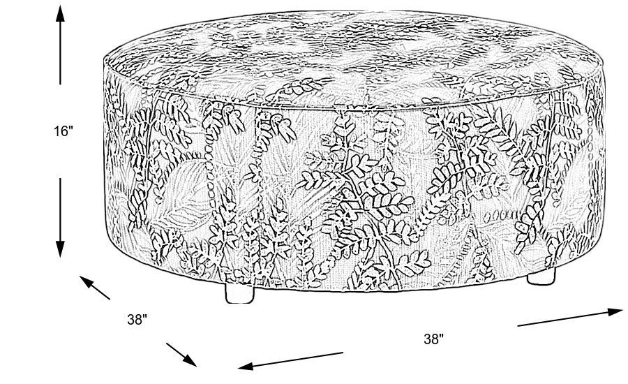 Dimension Image. Please refer to the Dimension Tab on this page for dimension details.