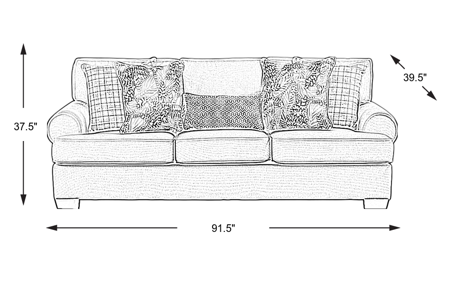 Dimension Image. Please refer to the Dimension Tab on this page for dimension details.