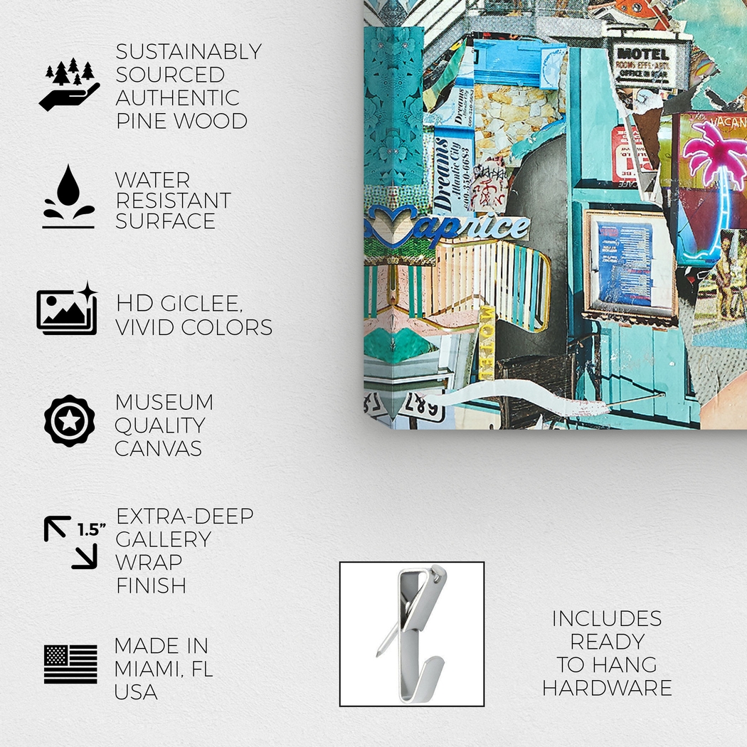 Summer Glam Blue Artwork - Thumbnail - Image 2