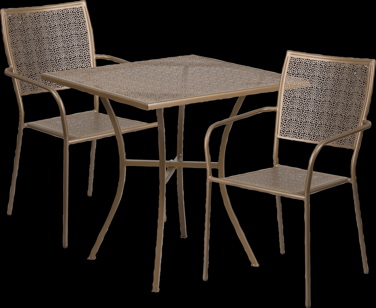 Summer Haven Gold 3 Pc 28 in. Square Patio Set - Thumbnail - Image 1