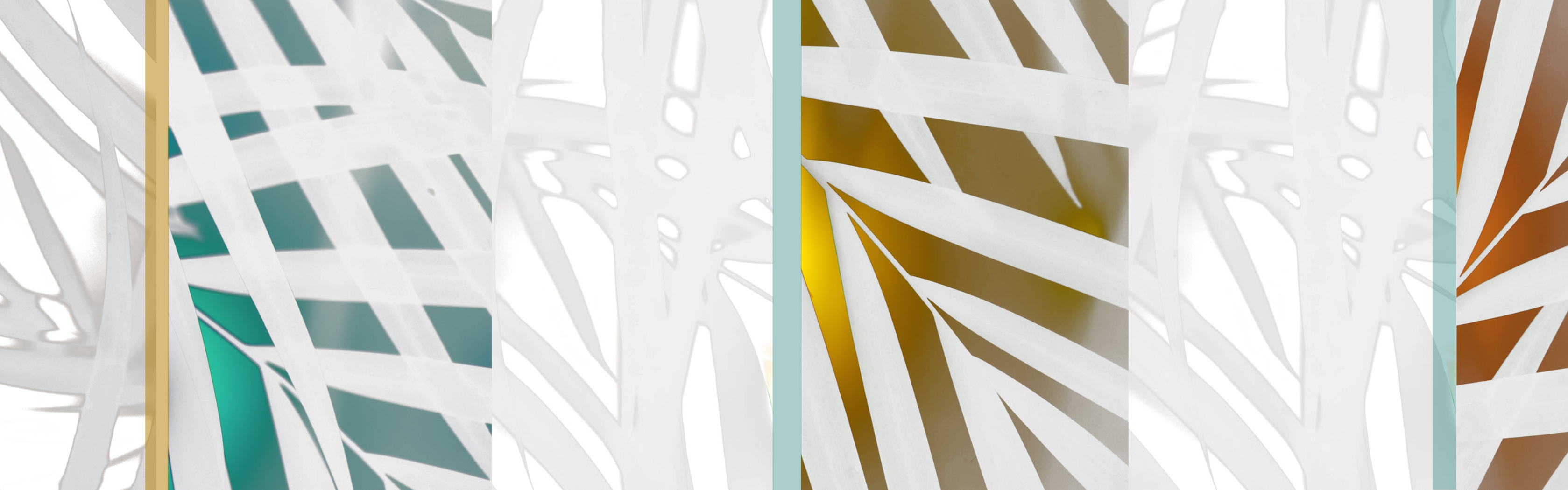 Summer Palm Trees I Teal Artwork - Thumbnail - Image 1