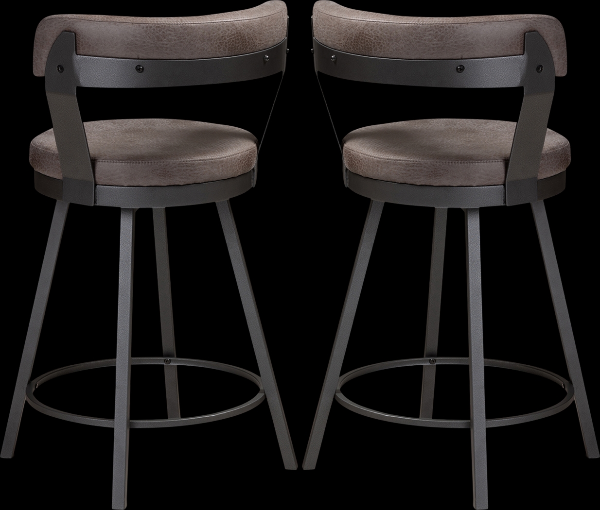 Summerglen Gray Bar Height Stool, Set of 2 - Thumbnail - Image 5