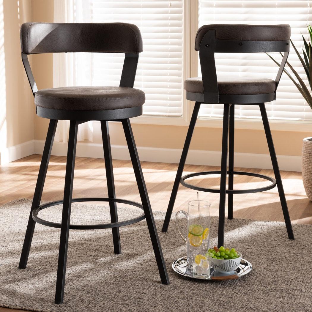 Summerglen Gray Counter Height Stool, Set of 2 - Thumbnail - Image 2