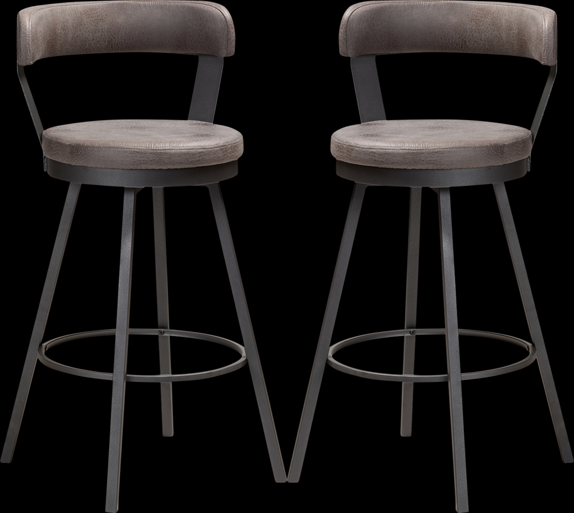 Summerglen Gray Counter Height Stool, Set of 2 - Thumbnail - Image 1