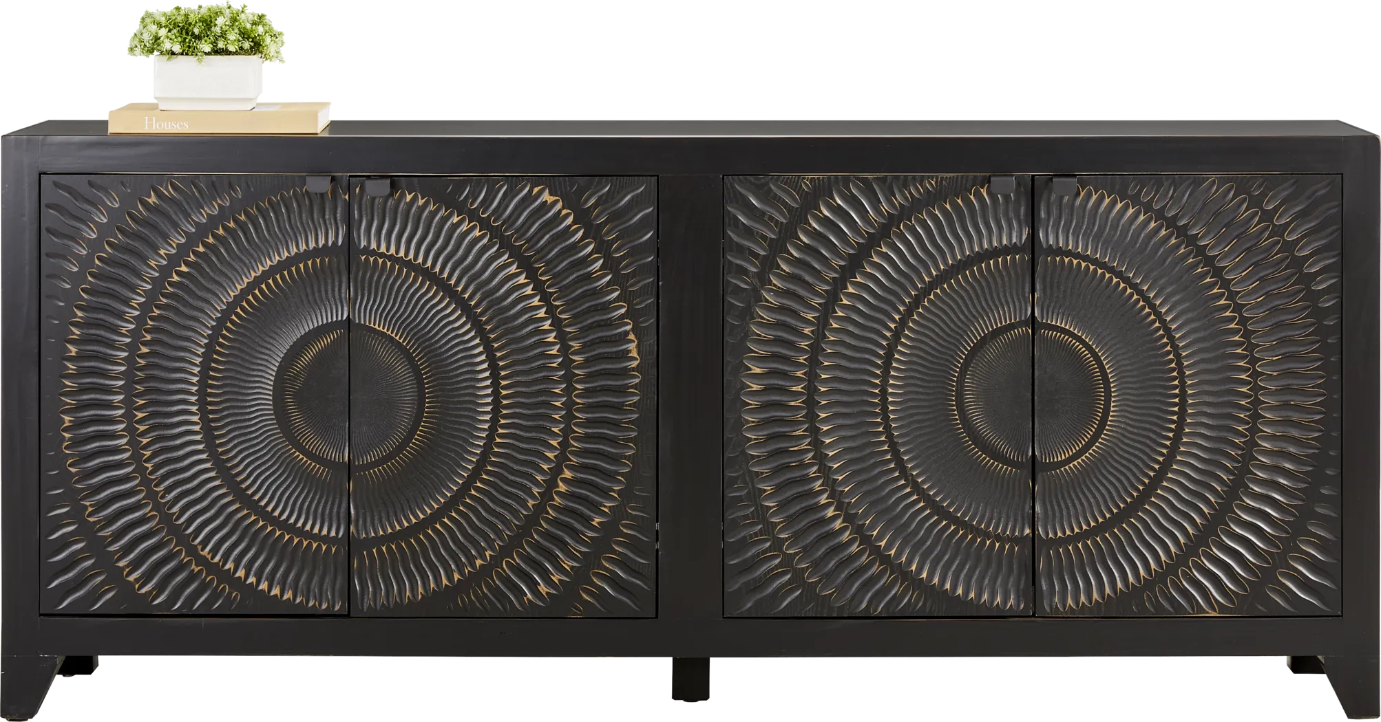 Summerhill Black Credenza - Thumbnail - Image 1