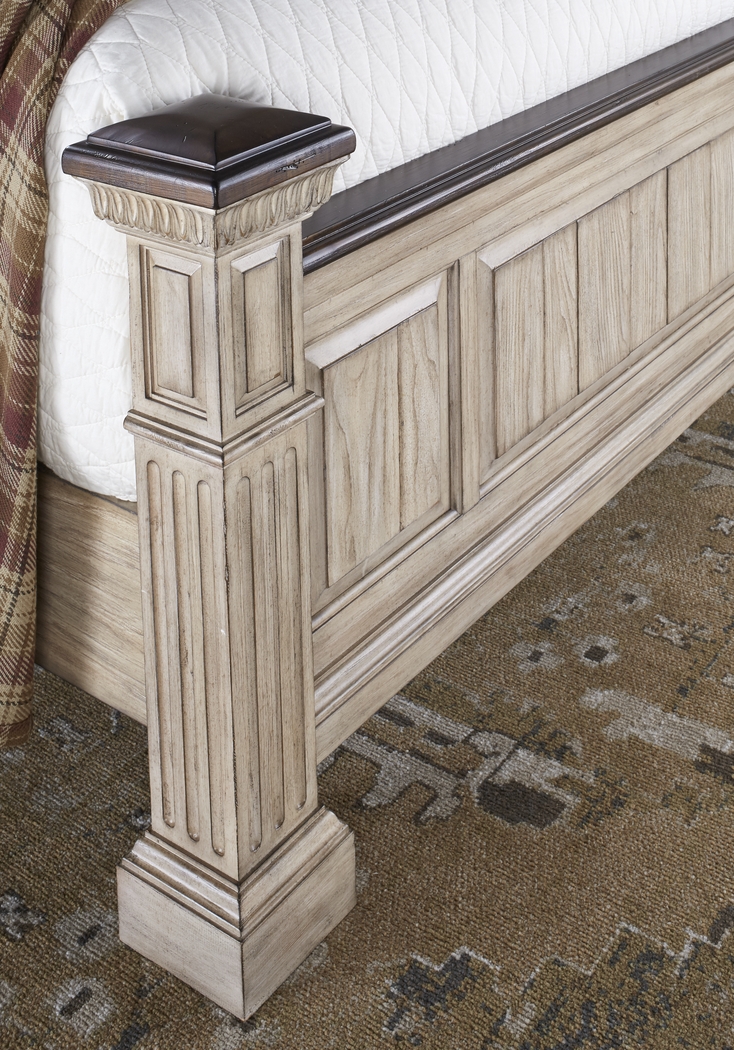 Summerset Cream 5 Pc King Poster Bedroom - Thumbnail - Image 4