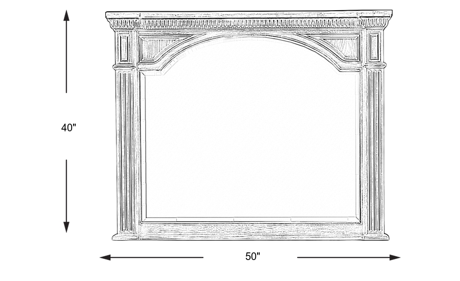 Dimension Image. Please refer to the Dimension Tab on this page for dimension details.