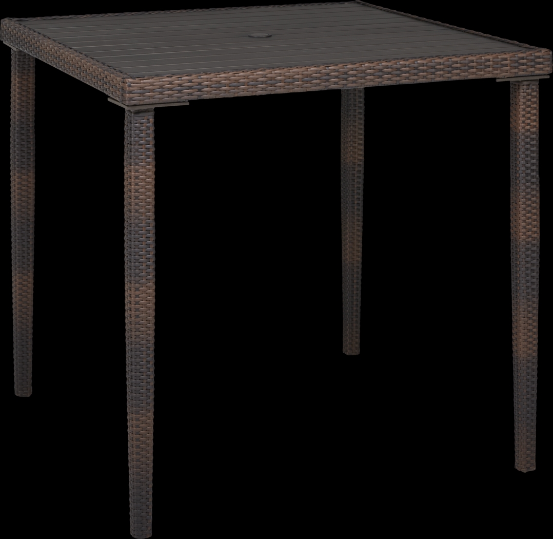 Summerset Way Brown 5 Pc Outdoor Balcony Dining Set with Sandstone Cushions - Thumbnail - Image 2