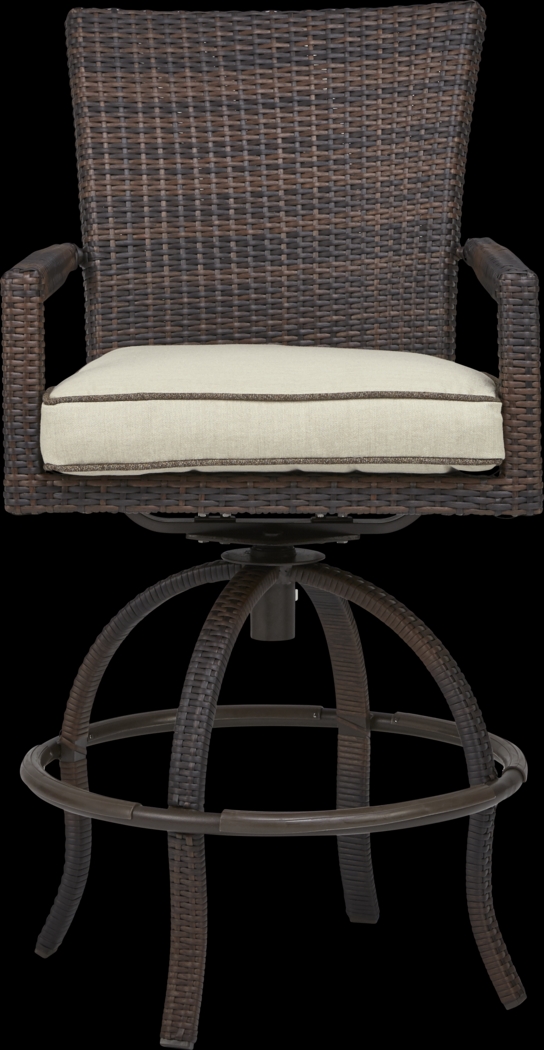 Summerset Way Brown 5 Pc Outdoor Balcony Dining Set with Sandstone Cushions - Thumbnail - Image 4