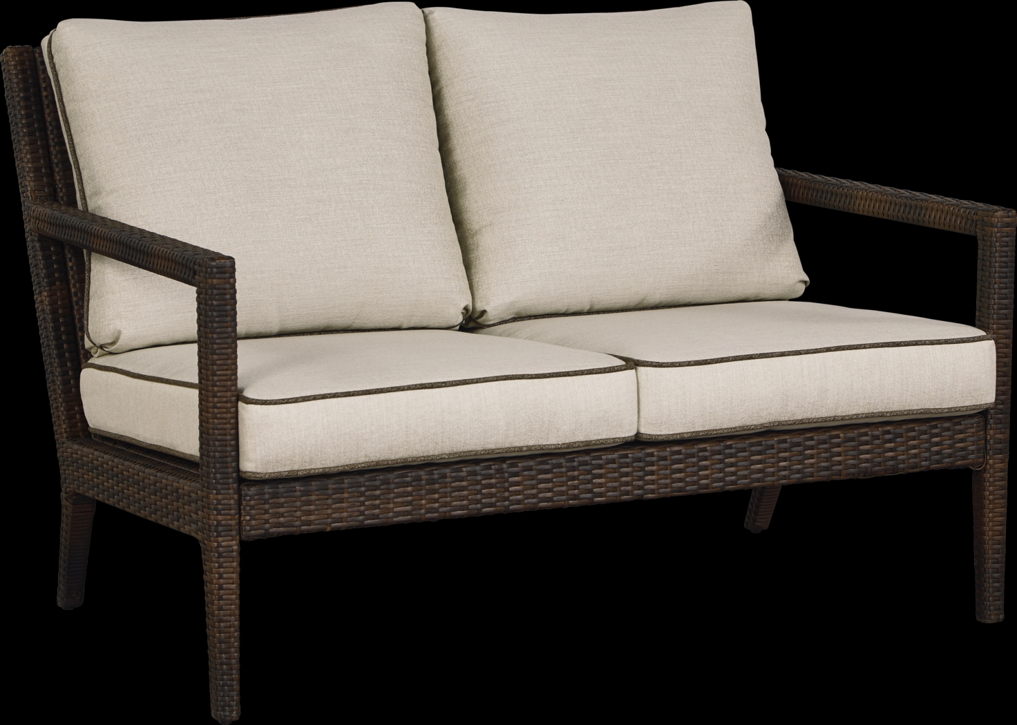 Summerset Way Brown 4 Pc Outdoor Seating Set with Sandstone Cushions - Thumbnail - Image 3