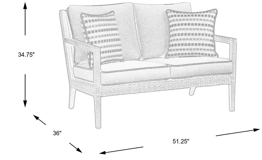 Dimension Image. Please refer to the Dimension Tab on this page for dimension details.