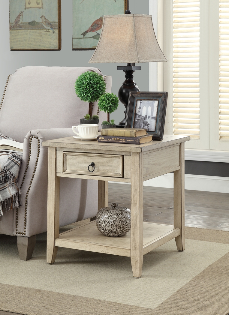 Summerville Way Beige End Table - Thumbnail - Image 4