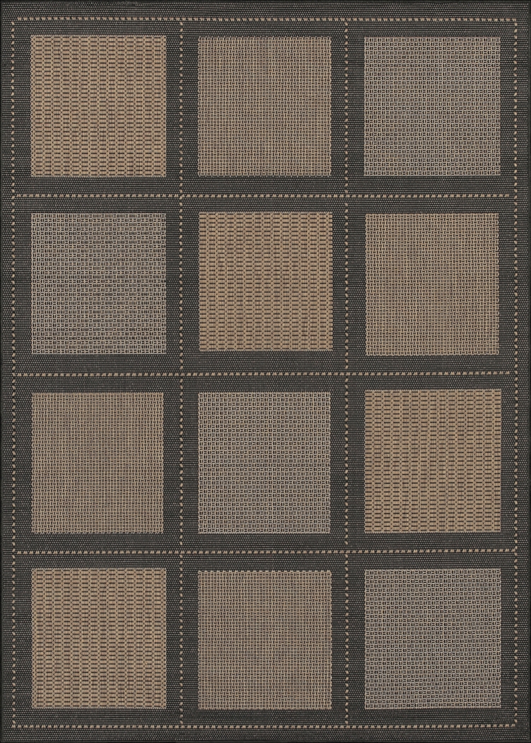 Summit Way Brown 7'6 x 10'9 Indoor/Outdoor Rug - Thumbnail - Image 1