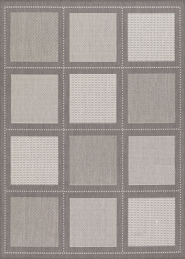 Summit Way Gray 7'6 x 10'9 Indoor/Outdoor Rug - Thumbnail - Image 1