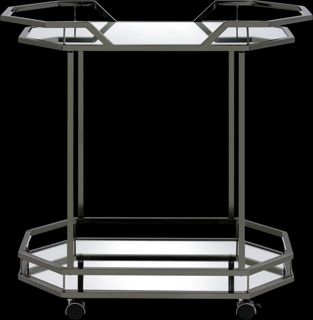 Sumrall Nickel Bar Cart - Thumbnail - Image 2